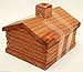 Paine's Medium Log Cabin Incense Burner Comes with 10 Balsam fir logs