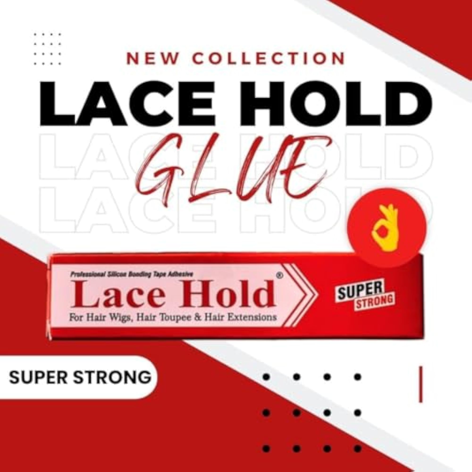 10g Lace Hold Wig Glue for Hair Patch, Ultra Hold