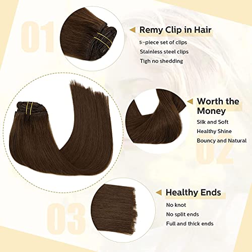 Image of Women Hair Extension Long Wavy Brown 18 To 20 Inches Hairpiece With 5 BB Clip /Hair Extension for Women Party /Halloween /Christmas