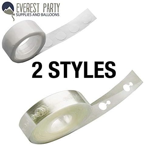 Everest Party Supplies Balloon Arch Kit - 50 Ft Garland Decorating Strip Tape and 100 Removable Glue Sticky Dots Birthday, Wedding, Events,Ballon Decorating Strip