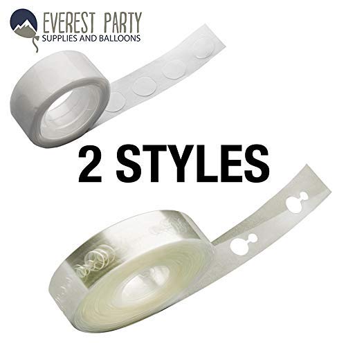 Everest Party Supplies Balloon Arch Kit - 50 Ft Garland Decorating Strip Tape and 100 Removable Glue Sticky Dots Birthday, Wedding, Events,Ballon Decorating Strip