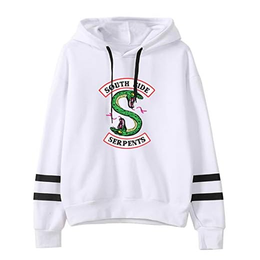 HUASON Riverdale Ropa Sudaderas con Capucha Impresión de South Side Serpents Hoodie de Manga Larga para Niños (S)