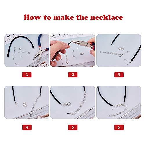 Ph Pandahall 20 Sets Fold Over Cord End Caps Brass Lobster Claw Clasps Terminators Crimp End Tips Necklace Cord Ends For Jewelry Making, Silver & Golden #TOP3