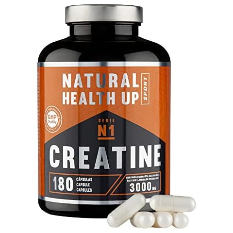 NATURAL HEALTH UP Creatina Monohidratada 180 cápsulas Cover