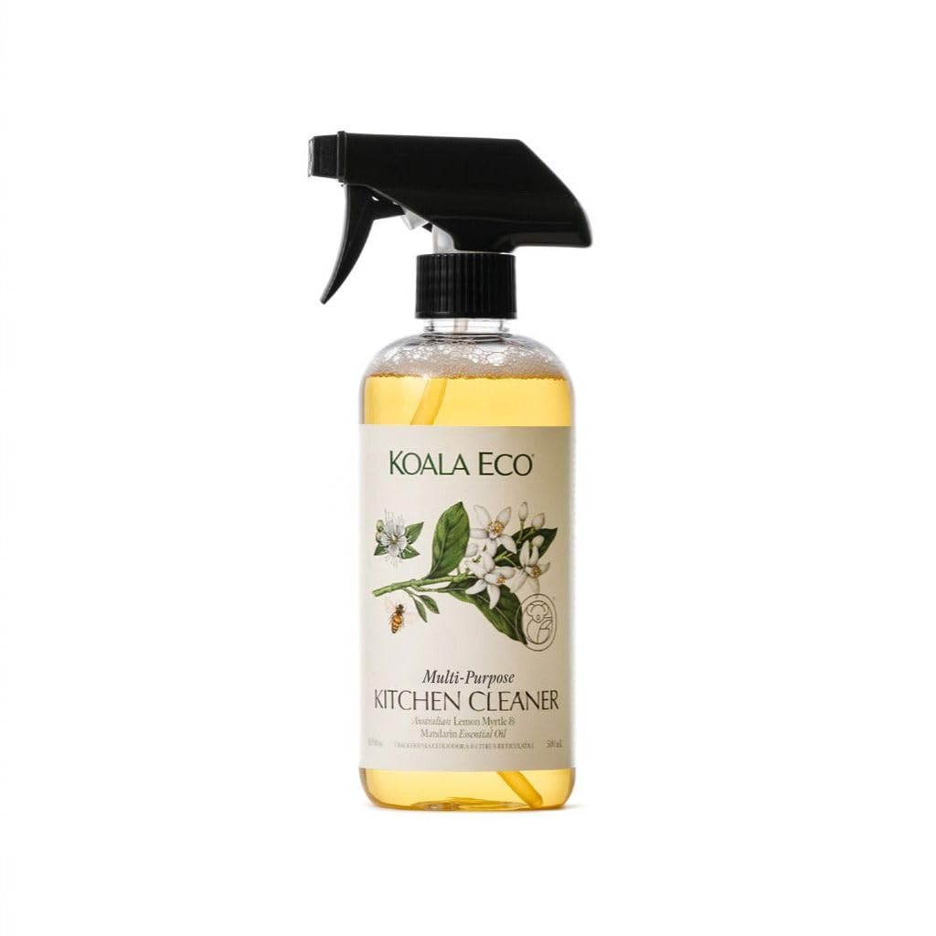 Koala Eco Natural Multi-Purpose Kitchen Cleaner - Plant Based, Eco-Friendly and Synthetic Fragrance Free - with Australian Myrtle Lemon and Mandarin Essential Oil (16 oz)