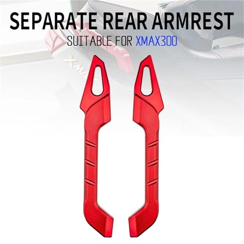 Barres d'appui XMAX 300 en aluminium CNC anodisé or pour passager moto - 2