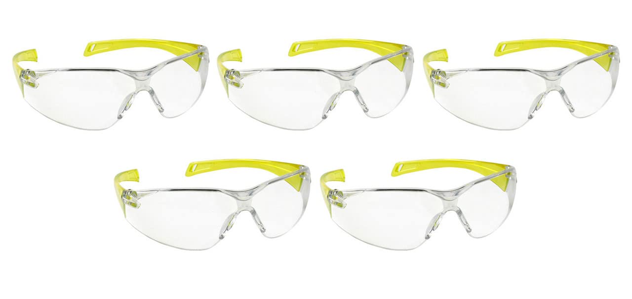 Vezual Safety Goggles Clear Lens UV Protected (Pack of 5) Scratch Resistance, Bike Riding, Power Tool, Laboratory, Wood-working (B09NRYFBYB) Amazon Price History, Amazon Price Tracker