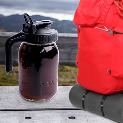 Gmsweet Cold Brew Mason Jar Coffee Maker 32 Oz Wide Mouth Cold Brew Pitcher With Coffee Filter For Coffee, Iced Tea, Sun Tea, Lemonade #TOP6