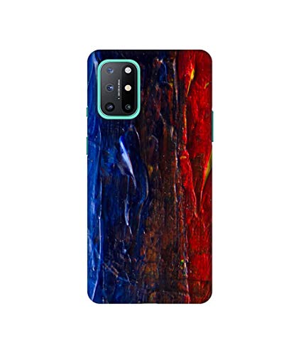 Image of Amazon Brand - Solimo Designer Red Paint On Wall 3D Printed Hard Back Case Mobile Cover for OnePlus 8T