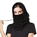 ApudArmis Windproof Ski Mask Balaclava Outdoor Sports Face Mask Neck Warmer - Unisex, One Size, Black