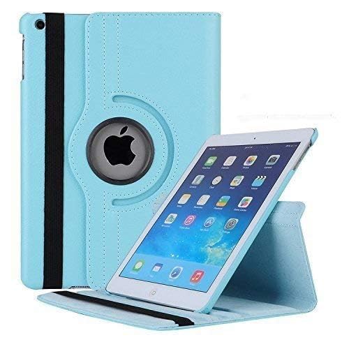 Image of Mcart 360 Degree Rotating Leather Smart Case Cover Stand for iPad mini 2, Mini 3 (7.9 Inch) A1432, A1454, A1455, A1489, A1601, A1490, A1491, A1599, A1600 (Sea Blue)
