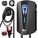 Produktbild Tera EV Ladegerät Typ 2 11KW Heim-Ladestation Wallbox Ladekabel Elektroauto mit Kabelhalterung Ladekabel 3-Phasen CEE Stecker 16A 5PIN Kabel für EVs und PHEVs Q8 Schwarz