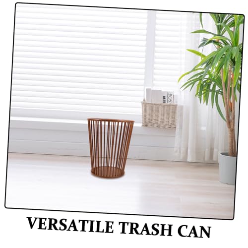 Caneca de basura de bambú para baño, cocina y dormitorio miniatura 3
