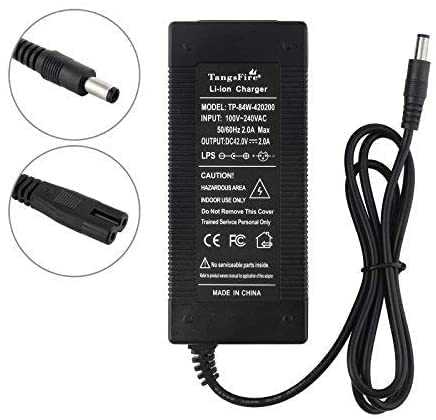 TangsFire 42V Caricabatterie Adattatore AC per 36V...