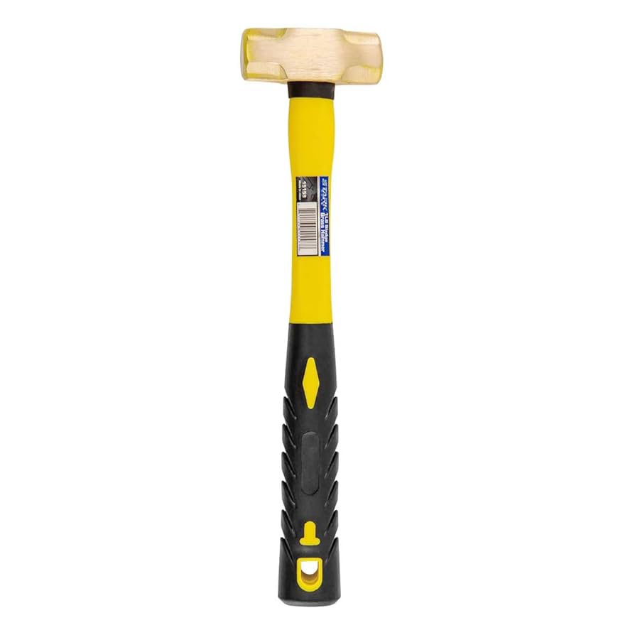 Stark USA 1lb Brass Sledge Hammer (16oz) Fiberglass Handle