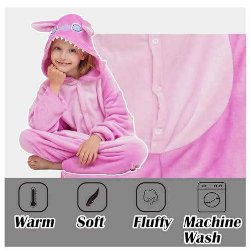 SCOPUCI Unisex Children Animal Onesie Pajamas,Kids Flannel Halloween Cosplay Costume/Homewear/Sleepwear