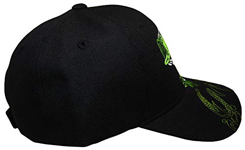 Gorra Negra Kiss My Bass Bordada Fish miniatura 4