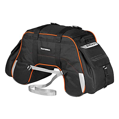 ViaTerra Claw 72L Waterproof Motorcycle Tail Bag Orange