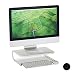 Produktbild Relaxdays Monitorständer, für Schreibtisch, freistehend, Monitorerhöhung, Metall, HxBxT: 10,5 x 36,5 x 28,5 cm, weiß, 1 Stück
