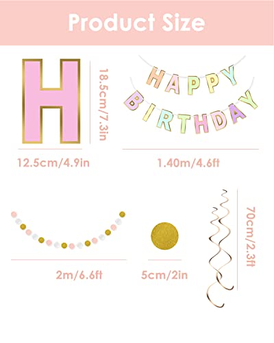 Generic Guirlande D'anniversaire Happy Birthday Argent En Carton Pour La Decoration 57485064