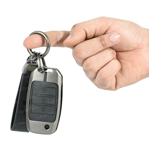 Image of Car Key Cover Compatible with Kia Carens | Sonet | Seltos 3-Button Smart Flip Key