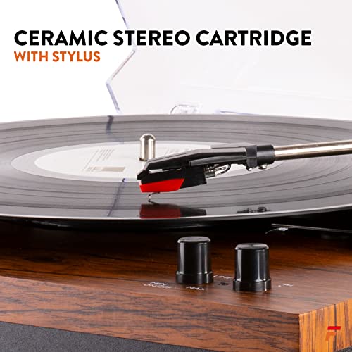 Fenton RP165 – Platine Vinyle avec 2 Haut-parleurs intégrés – Bois, Technologie Bluetooth, 3 Vitesses de disques 33, 45… - Les Beatles, Paul McCartney, John Lennon, RIngo Starr, George Harrison Fenton RP165 - Platine Vinyle avec 2 Haut-parleurs intégrés - Bois, Technologie Bluetooth, 3 Vitesses de disques 33, 45… – Image 7