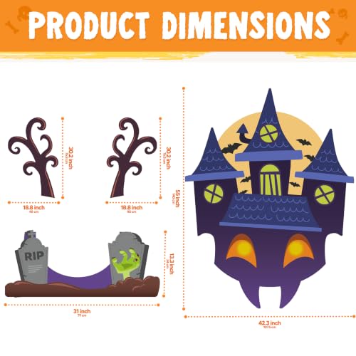  Halloween Purple Castle Trunk Or Treat Car Decorations - image 3