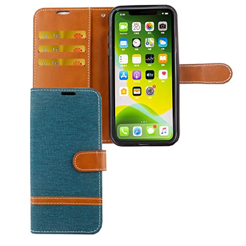 Housse iPhone 11 Pro Max avec porte-carte et support vidéo vert