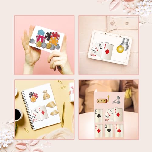Plantillas de corte de metal WADORN de póquer para scrapbooking y manualidades creativas 6