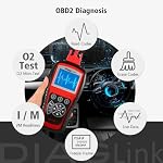 Autel OBD2 Scanner Diaglink All Systems OBDII Code Reader for ABS, SRS,Airbag, Engine, Transmission etc, EPB, Oil Reset(DIY Version of MD802 Scan Tool)
