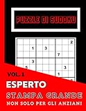 puzzle di sudoku non solo per anziani stampa grande: esperto - vol. 1: ideale per persone con disabilità visive o problemi di vista - grazie al ... o natale - 100 sudoku con soluzioni it
