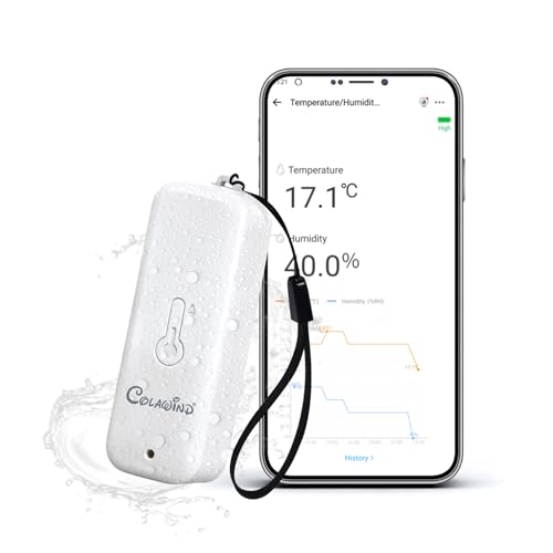 Zigbee temperatursensor IP65-Thermometer und Hygrometer für den Innen- und Außenbereich für die Hausautomation Hub erforderlich kompatibel mit Echo-Geräten mit integriertem Zigbee 3.0 Hub