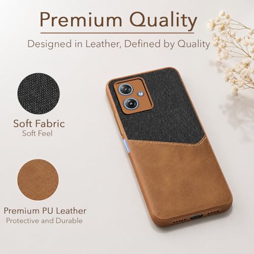 Image of Jkobi Back Cover Case for Motorola Moto G64 5G (Dual PU Leather Stitch | Professional Minimalist | Soft and Flexible)