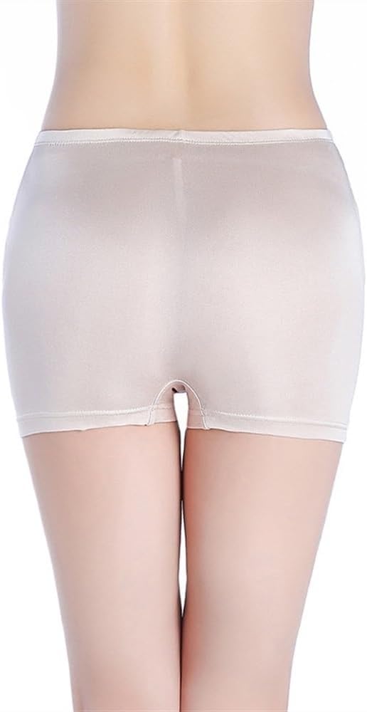 Women's Mulberry Silk Boxer Briefs Summer Ultra-Thin Comfort Underwear High Waist Soft Shorts Sports Sleep Panties(05,X-Large)