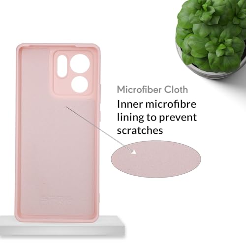 Image of SPRIG Compatible with Moto Edge 40 Premium Skintone (TPEE) Back Cover Drop Tested Shock Proof Mobile Case for Men, Women, Boys and Girls with Camera Protection (Light Pink)