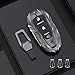 JanneChou Zinc Alloy Metal Key Fob Case Shell for Chevrolet Chevy Malibu Camaro Cruze Traverse Volt Bolt Equinox Blazer 16-up Gray