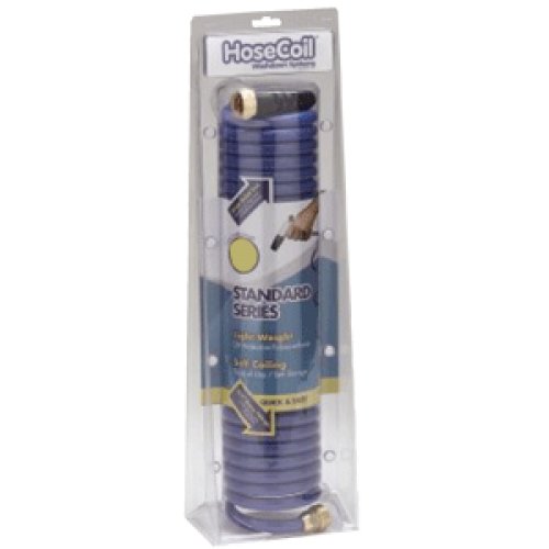 HOSECOIL HS2500HP / HoseCoil 25039; Blue Self Coiling Hose w/ Flex Relief