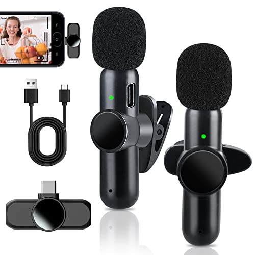 2 Stück Wireless Mikrofon für iPhone & iPad, Tragbares 2 Stück Wireless Mikrofon für iPhone & iPad, Tragbares