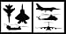 Auto Vynamics - STENCIL-MILAIRSET01-10 - Detailed Military Aircraft Stencil Set - Includes Fighter Jets & Helicopters! - 10-by-10-inch Sheets - (2) Piece Kit - Pair of Sheets