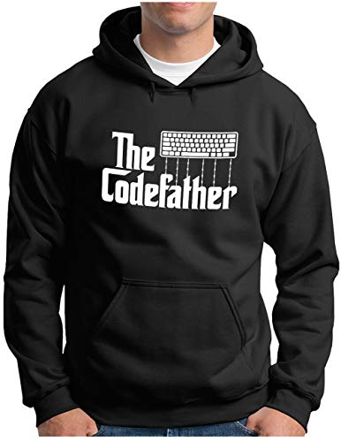 Sweat à capuche OM3 The Codefather pour homme geek et passionné d'informatique