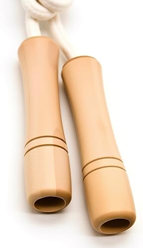 Miniatura 8 de Cuerda de saltar para niños  Mango de madera  Cuerda de saltar ajustable de algodón trenzado para niños pequeños fitness entrenamiento ejercicio