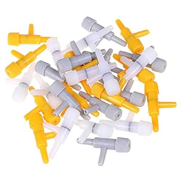 Petzlifeworld Aquarium Air Line Tubing Volume Flow Control Valve Oxygen Air Pump Tank (Color May Vary) (Pack of 5)