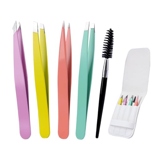Alyvisun Set 5 Pinzette Sopracciglia Professionali