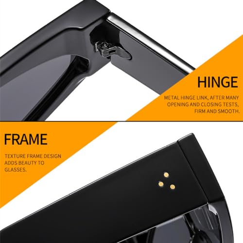 Lunettes de soleil uniques goggle monobloc à rivets style rétro