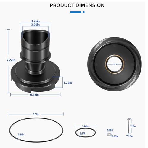 Bzsunway Replace Part for R0445400 Diffuser with O-Ring and Hardware Accessories Compatible with Zodiac & Jandy Pool and Spa Pumps