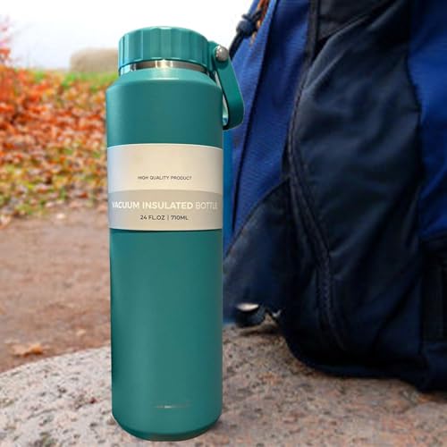 Bouteille d'eau isolée en acier inoxydable 24 oz gourde sport camping voyage - 4