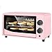 Mini Piekarnik 12 Litrów, Piekarnik Toster Wielofunkcyjny Piekarnik Elektryczny Konwekcyjny Blat Toster Piekarnik Przydatny (Różowy)