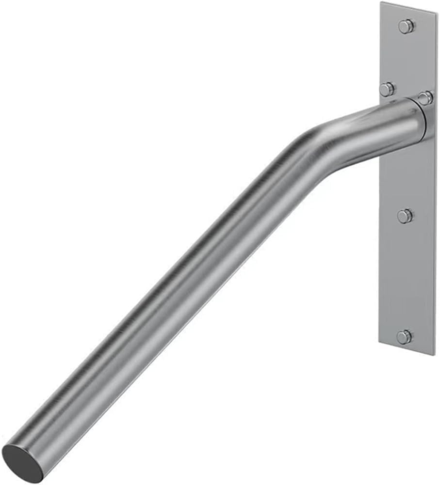 Rampe d'escalier en acier inoxydable en U, main courante murale 1-3 marches