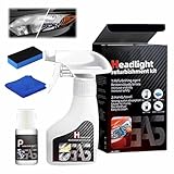 Automotive Headlamp Restoration Fluid Oxidized Kit, Headlight Refurbishment Kit, Professional & Multifunctional Car Headlight Polishing, Durable Headlight Repair Kit for All Vehicle Types