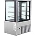 Nexel Global Industrial Refrigerated Cake Display Cabinet with Glass Windows, 12.7 Cu. Ft. Capacity, 3 Height Adjustable Shelves, 115V, 35-3/8